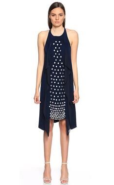 dvf briella ruched mesh dress Diane von Furstenberg Women's XS Briella Ruched Mesh Dress, Black